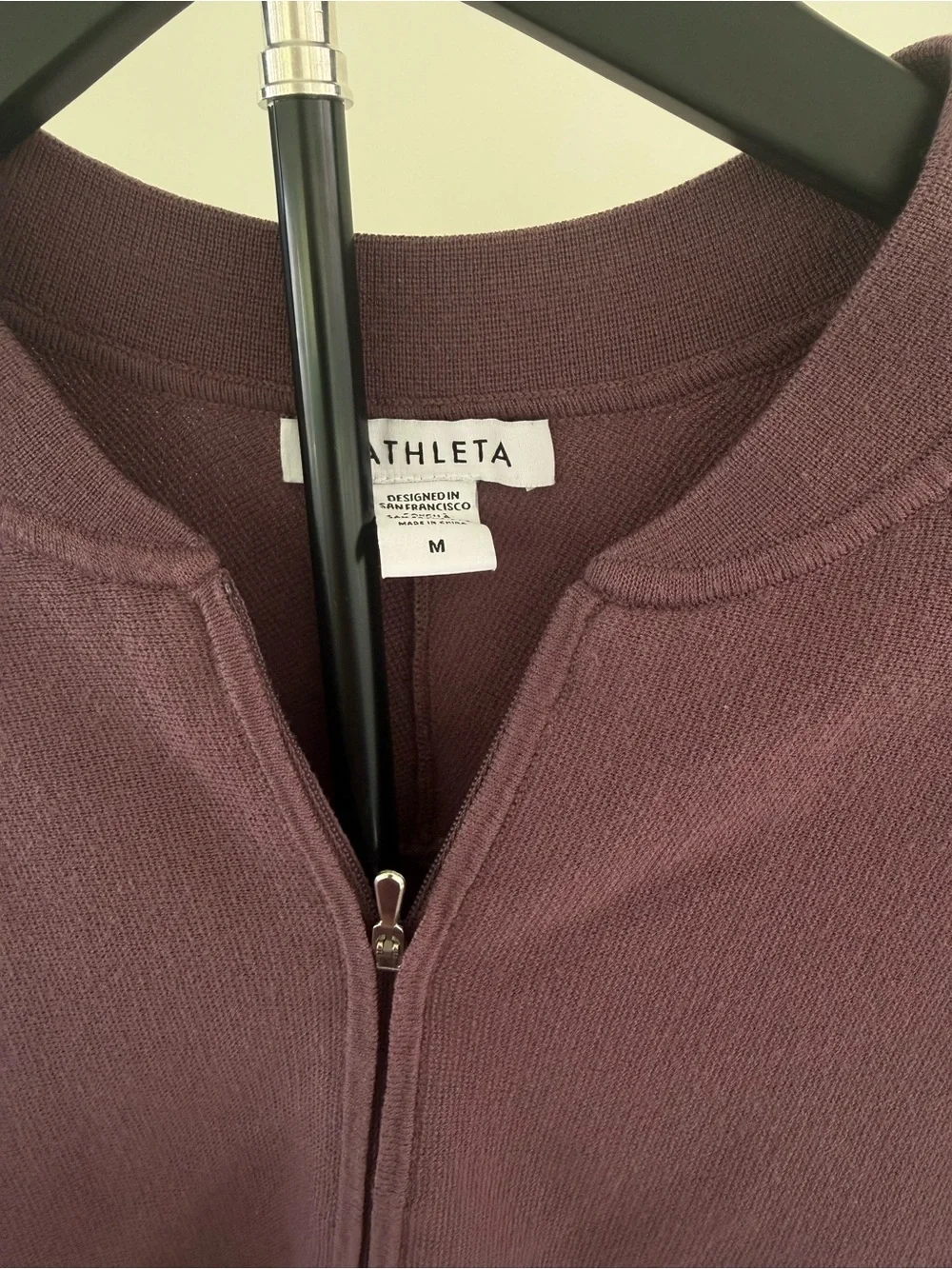 Athleta Mauve Advantage Full Zip Sweater in Mauve